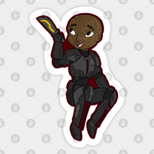 Chibi Wrecker Sticker by One Creative Ginger